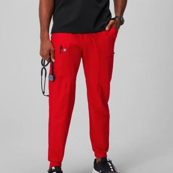 FABLETICS - All-Shift Scrub Jogger - Goji Red - Picture 1 of 4